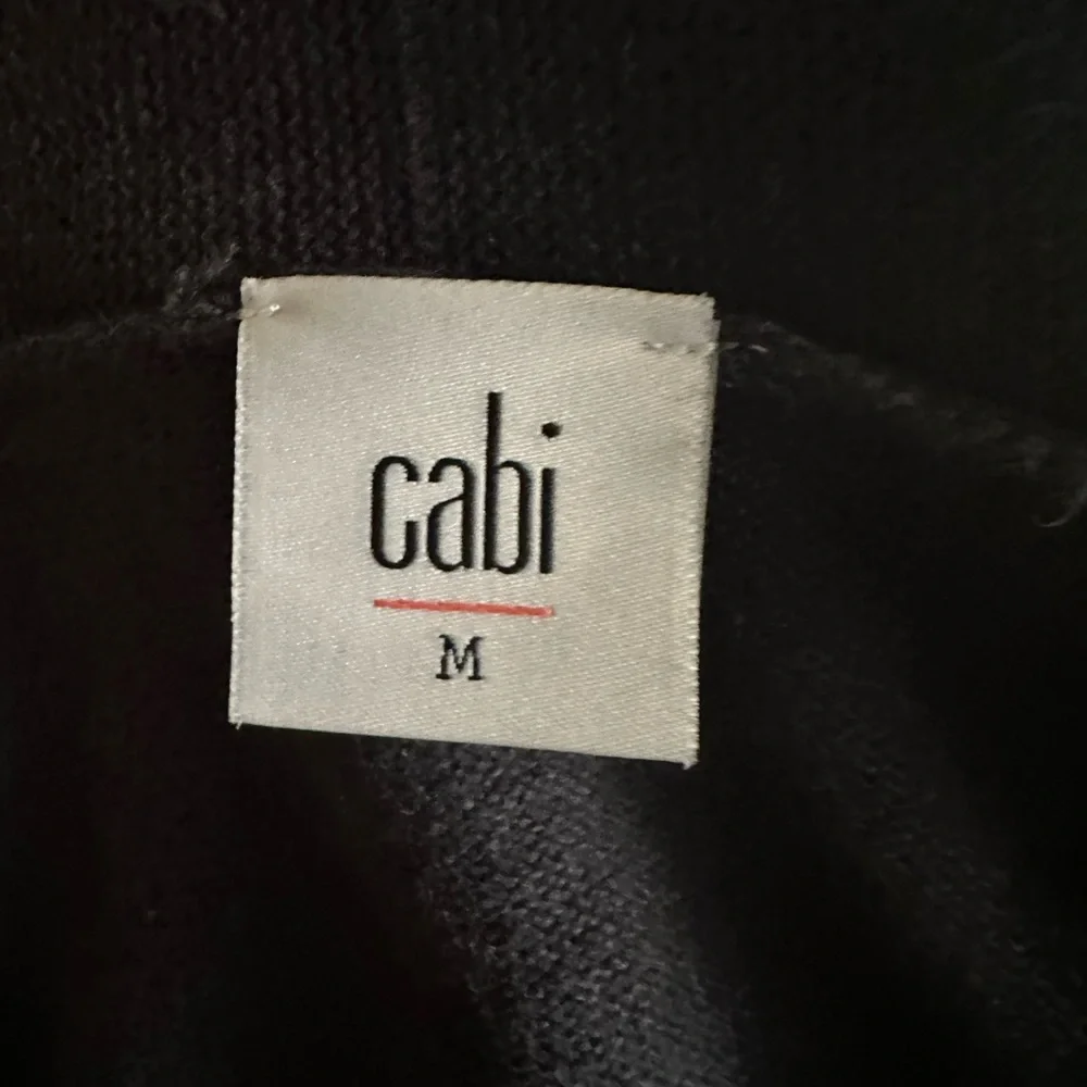 CAbi Cabi Women's Med.  Cardigan Sweater Blue Open Front Vented Back Victoria